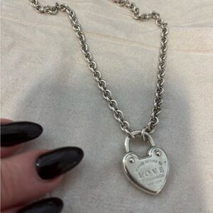Silver Heart Pendant Necklace